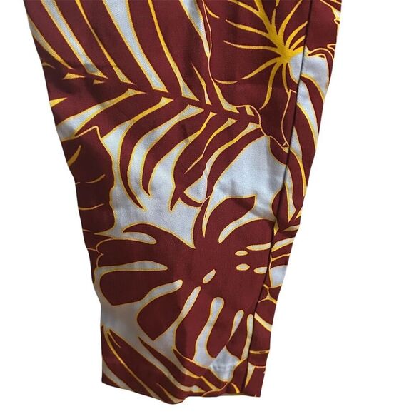 H&M Conscious Tropical Strapless Jumpsuit Size 2 Multicolor Summer Casual - Picture 6 of 16